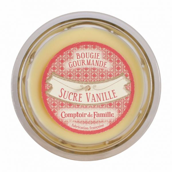 СВЕЧА, COMPTOIR DE FAMILLE,  CANDLE SUCRE VANILLE GOURMANDE YELLOW D12XH8, АРТИКУЛ 134600