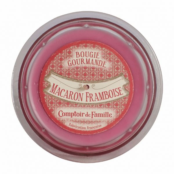 СВЕЧА, COMPTOIR DE FAMILLE,  CANDLE MACARON FRAMBOISE GOURMANDE PINK D12XH8, АРТИКУЛ 151480