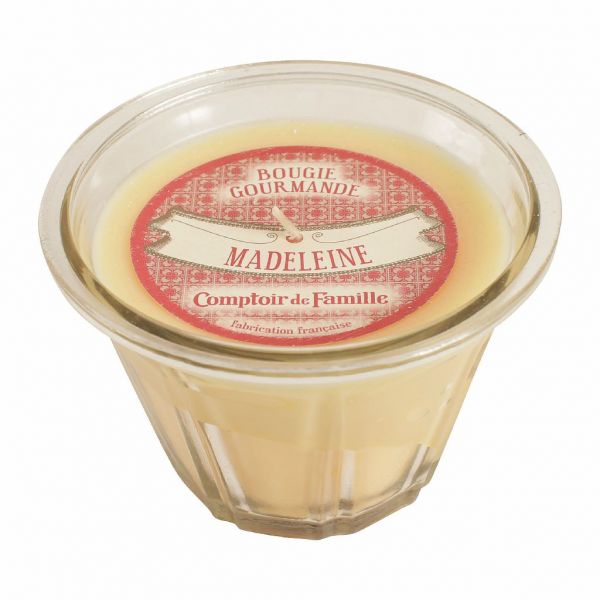 СВЕЧА, COMPTOIR DE FAMILLE,  CANDLE MADELEINE GOURMANDE YELLOW D12XH8 PARRAFFIN, АРТИКУЛ 154020