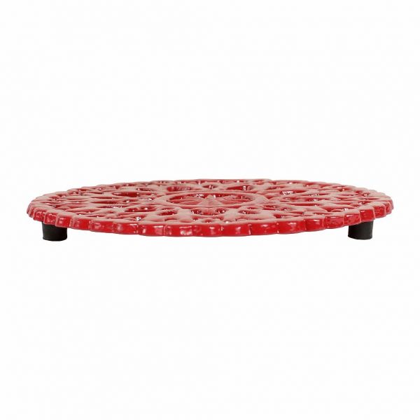 ПОДСТАВКА ПОД ГОРЯЧЕЕ, COMPTOIR DE FAMILLE,  TRIVET ACC-TABLE RED D17CM CAST IRON, АРТИКУЛ 162000