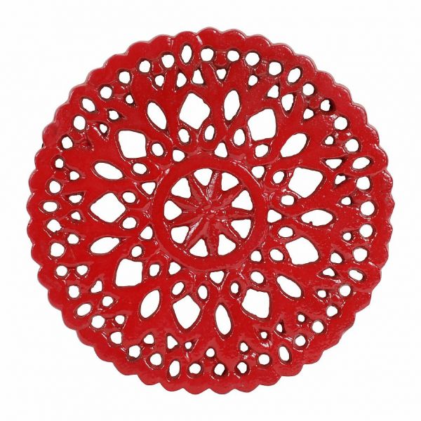 ПОДСТАВКА ПОД ГОРЯЧЕЕ, COMPTOIR DE FAMILLE,  TRIVET ACC-TABLE RED D17CM CAST IRON, АРТИКУЛ 162000