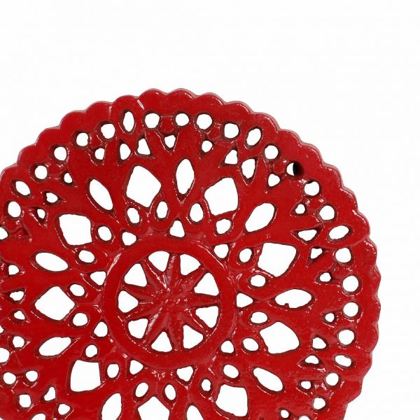 ПОДСТАВКА ПОД ГОРЯЧЕЕ, COMPTOIR DE FAMILLE,  TRIVET ACC-TABLE RED D17CM CAST IRON, АРТИКУЛ 162000