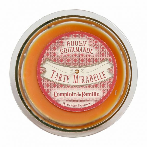 СВЕЧА, COMPTOIR DE FAMILLE,  CANDLE TARTE MIRABELLE BOUG-GOURM ORANGE D12 PARAF, АРТИКУЛ 200276