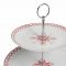 ЭТАЖЕРКА ДЛЯ ВЫПЕЧКИ 2 УРОВНЯ, COMPTOIR DE FAMILLE, DAMIER-NOEL RED D27X22 PORCELAIN, АРТИКУЛ 200342