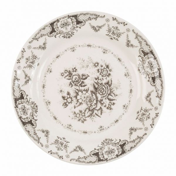 Тарелка обеденная  Клотильда COMPTOIR DE FAMILLE,  DINNER PLATE CLOTHILDE GREY D26CM EARTHENWARE, АРТИКУЛ 200488