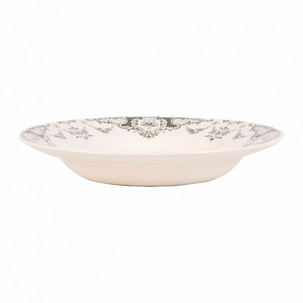 ТАРЕЛКА ДЛЯ СУПА Клотильда , COMPTOIR DE FAMILLE,  SOUP PLATE CLOTHILDE GREY D23CM EARTHENWARE, АРТИКУЛ 200489