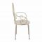 СТУЛ МЕТАЛЛИЧЕСКИЙ ЗАВИТОК, БЕЛЫЙ, COMPTOIR DE FAMILLE,  CHAIR VOLUTES IVORY 50.5X47XH91.5CM IRON, АРТИКУЛ 200517