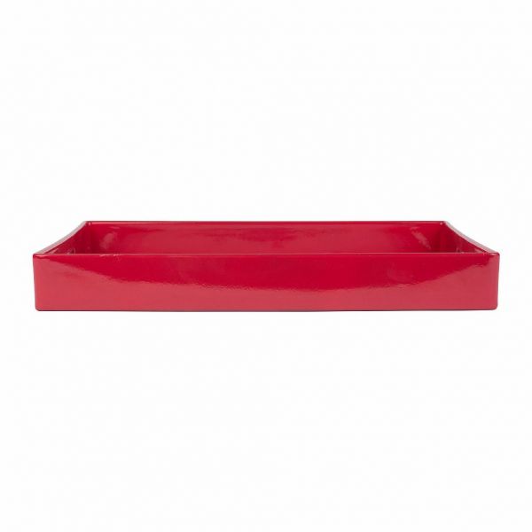 ПОДНОС, COMPTOIR DE FAMILLE,  TRAY BOUQUET FLORAL RED 32.5X32.5X4 POLYPROPYLENE, АРТИКУЛ 200604