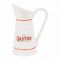 КУВШИН, COMPTOIR DE FAMILLE,  PITCHER GASTON RED+WHITE 1.3L-19X13XH26CM DOLOMITE, АРТИКУЛ 200679
