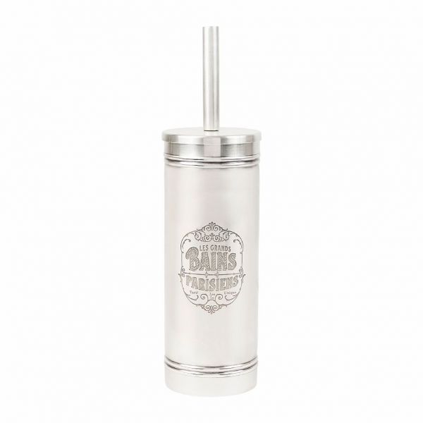 ЕРШИК ТУАЛЕТНЫЙ, COMPTOIR DE FAMILLE,  TOILET BRUSH GRAND BAIN GREY D9.5XH35.5 STAINLESS, АРТИКУЛ 200697