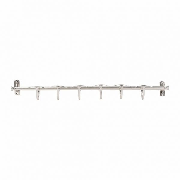 ВЕШАЛКАДЛЯ ПОЛОТЕНЕЦ, COMPTOIR DE FAMILLE,  TOWEL RACK 6H GRAND BAIN GREY 66X8X13.5 STAINLESS, АРТИКУЛ 200700