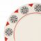 ДЕСЕРТНАЯ ТАРЕЛКА Розетт, COMPTOIR DE FAMILLE,  DESSERT PLATE ROSETTE GREY+RED D22.5CM EARTHENWARE, АРТИКУЛ 200910