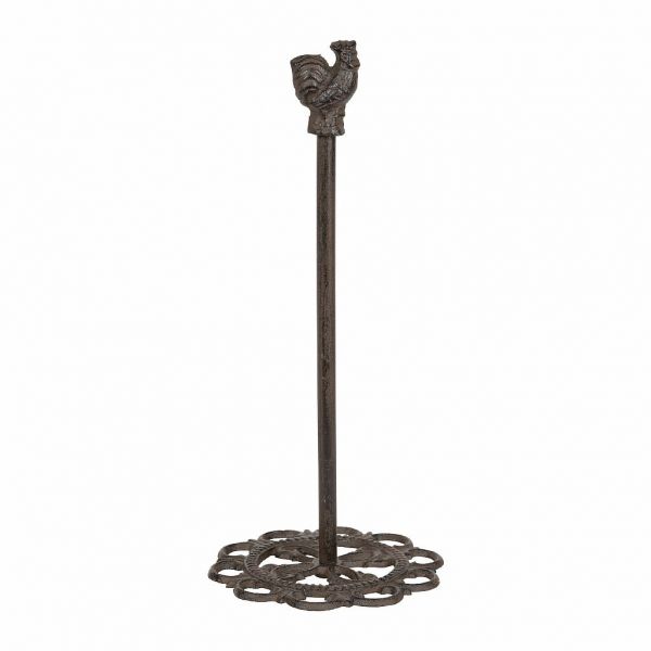 ДЕРЖАТЕЛЬ ДЛЯ БУМАЖНЫХ ПОЛОТЕНЕЦ, COMPTOIR DE FAMILLE,  PAPER TOWEL DISPENSER CAMPAGNE BROWN H35 CAST IRON, АРТИКУЛ 200940