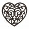 ПОДСТАВКА ПОД ГОРЯЧЕЕ, COMPTOIR DE FAMILLE,  HEART TRIVET RHODONEA BROWN 19X18CM CAST IRON, АРТИКУЛ 200942