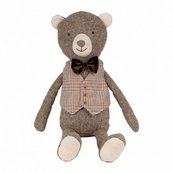 ДЕКОР, COMPTOIR DE FAMILLE,  DECO TEDDY BEAR GONTRAN BROWN H50 POLYESTER+COTTON, АРТИКУЛ 201027