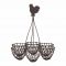 ПОДСТАВКА ДЛЯ ЯИЦ ПЕТУШОК, COMPTOIR DE FAMILLE,  EGG HOLDER CAR-CIMENT NATURAL D18XH20CM IRON, АРТИКУЛ 201120