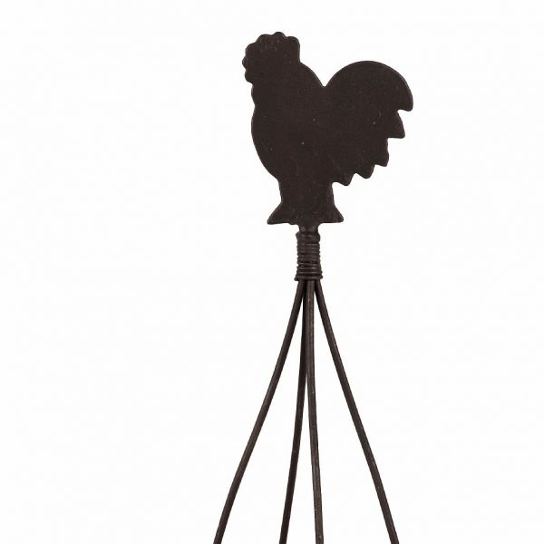 ПОДСТАВКА ДЛЯ ЯИЦ ПЕТУШОК, COMPTOIR DE FAMILLE,  EGG HOLDER CAR-CIMENT NATURAL D18XH20CM IRON, АРТИКУЛ 201120
