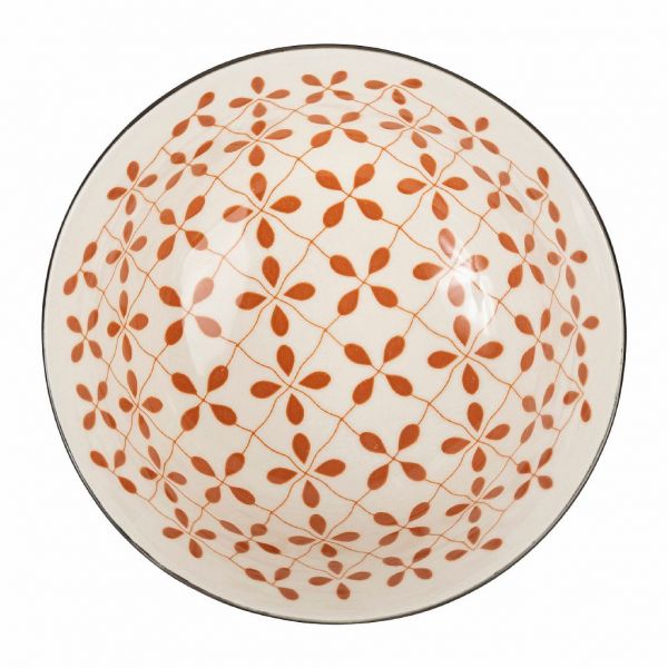 НАБОР ПИАЛ 2 ШТ., COMPTOIR DE FAMILLE,  BOWL X2 CAR-CMENT GREY+ORANGE 65CL-D15H7 PORCELAIN, АРТИКУЛ 201136