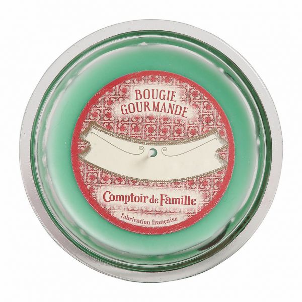 СВЕЧА, COMPTOIR DE FAMILLE,  GOURMET CANDLE FIG TREE GREEN 220G PARAFFIN+GLASS, АРТИКУЛ 201174