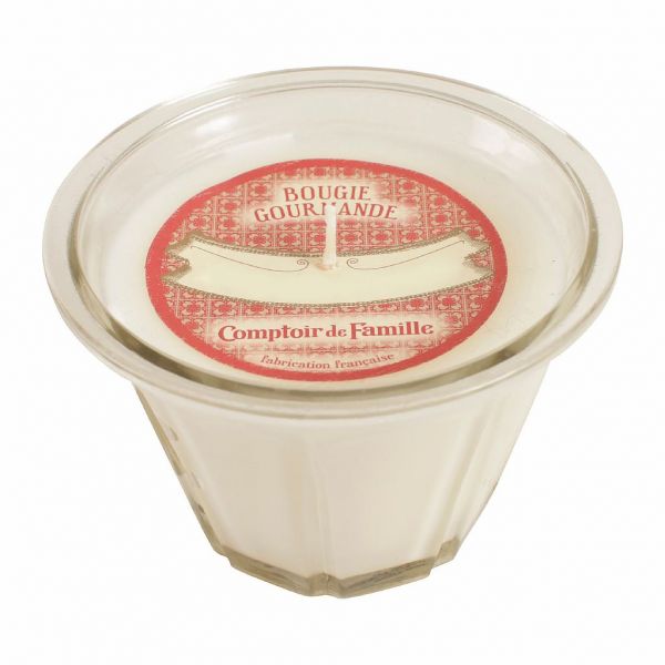 СВЕЧА, COMPTOIR DE FAMILLE,  GOURMET CANDLE SANDALWOOD 220G-D12H8 PARAFFIN+GLAS, АРТИКУЛ 201175