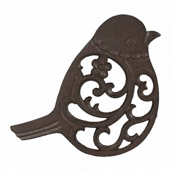 ПОДСТАВКА ПОД ГОРЯЧЕЕ, COMPTOIR DE FAMILLE,  BIRD TRIVET CAMPAGNE BROWN 20.5X19CM CAST IRON, АРТИКУЛ 201192