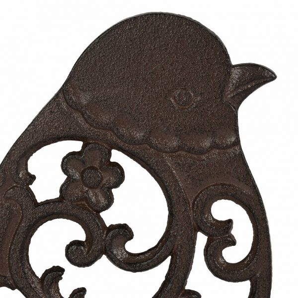 ПОДСТАВКА ПОД ГОРЯЧЕЕ, COMPTOIR DE FAMILLE,  BIRD TRIVET CAMPAGNE BROWN 20.5X19CM CAST IRON, АРТИКУЛ 201192