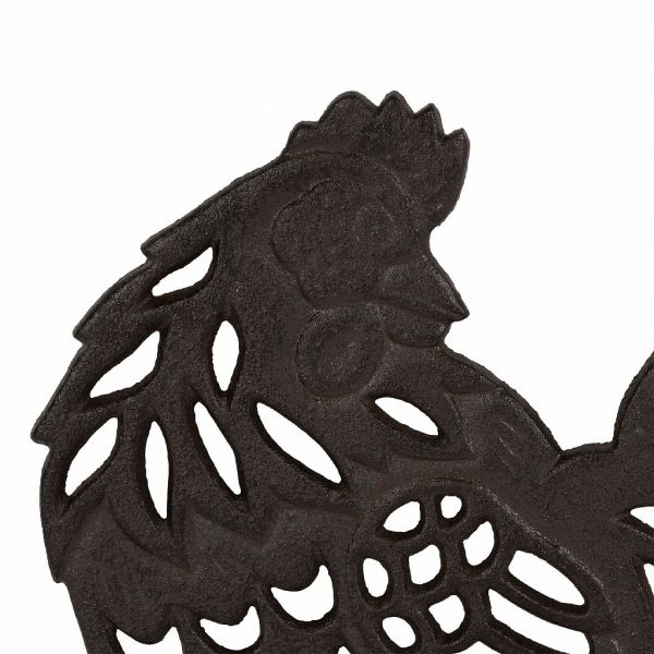 ПОДСТАВКА ПОД ГОРЯЧЕЕ, COMPTOIR DE FAMILLE,  HEN TRIVET CAMPAGNE BROWN 21X18CM CAST IRON, АРТИКУЛ 201193