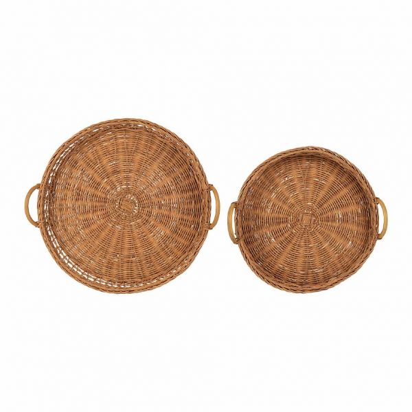 НАБОР ПОДНОСОВ 2 ШТ., COMPTOIR DE FAMILLE,  TRAY X2 FANTINE NATURAL D44XH7+D36XH6CM, АРТИКУЛ 201210