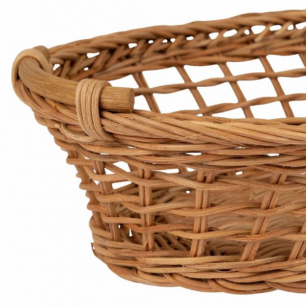 КОРЗИНА, COMPTOIR DE FAMILLE,  OVAL BASKET FANTINE NATURAL 30X21XH9CM RATTAN, АРТИКУЛ 201211