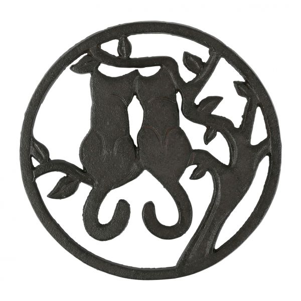 ПОДСТАВКА ПОД ГОРЯЧЕЕ "КОШКИ" ДИАМЕТР 21 СМ, DESSOUS PLAT LE CHAT BRUN D21, Comptoir De Famille, Артикул 201356