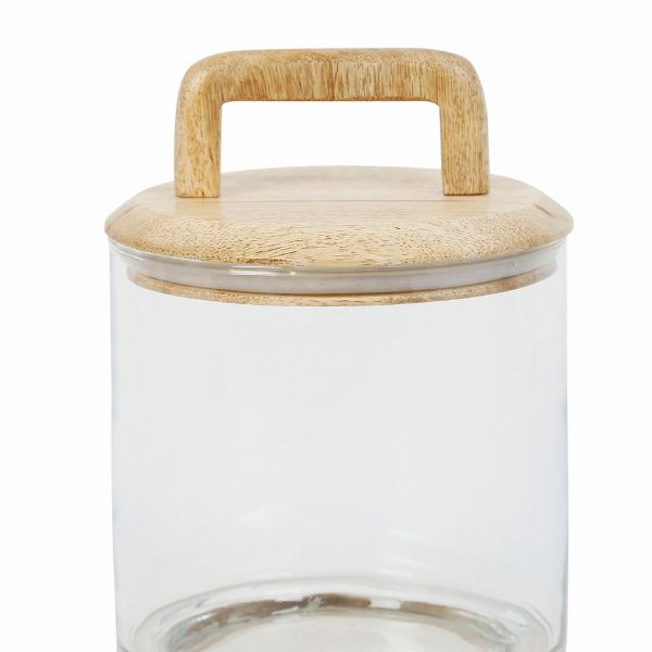 Банка с крышкой и ложкой 1,2 л., для сыпучих Comptoir de Famille JAR WITH LID GASTON NAT D12XH19