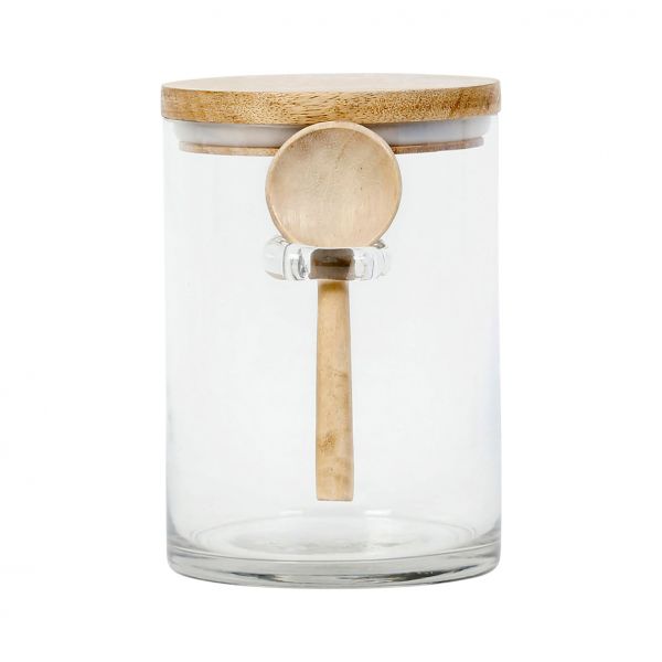 Банка с крышкой и ложкой 800 мл., для сыпучих JAR WITH SPOON & LID GASTON NAT