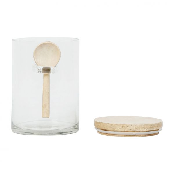 Банка с крышкой и ложкой 800 мл., для сыпучих JAR WITH SPOON & LID GASTON NAT