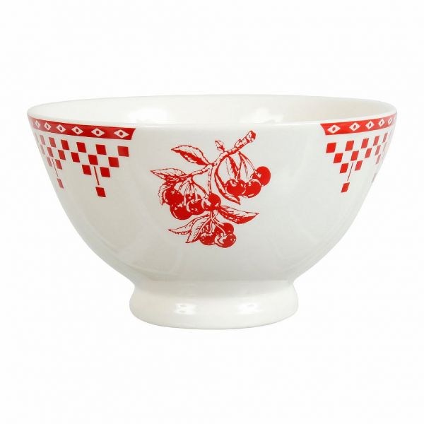 ПИАЛА "Красные шашечки", COMPTOIR DE FAMILLE,  BOWL DAMIER RED 75CL EARTHENWARE, АРТИКУЛ 2036