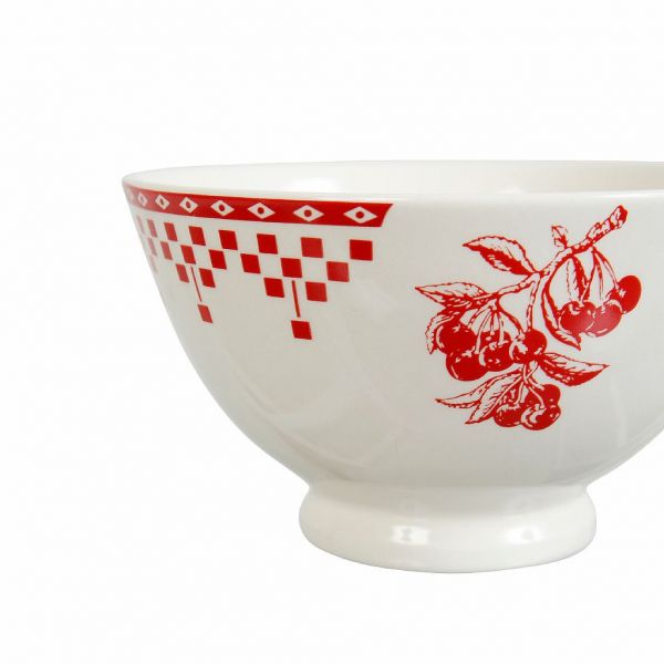 ПИАЛА "Красные шашечки", COMPTOIR DE FAMILLE,  BOWL DAMIER RED 75CL EARTHENWARE, АРТИКУЛ 2036