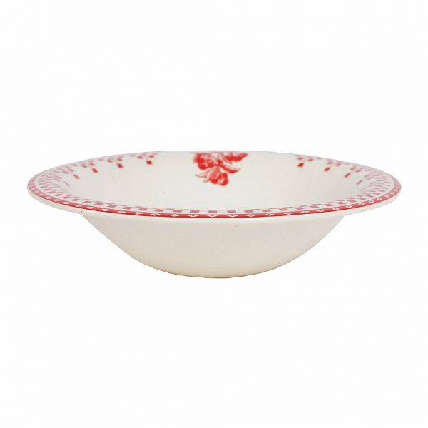 ТАРЕЛКА ДЛЯ СУПА "Красные шашечки", COMPTOIR DE FAMILLE,  SMALL CUP DAMIER RED D20CM EARTHENWARE, АРТИКУЛ 2207