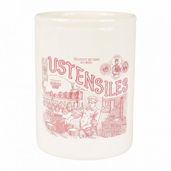 ПОДСТАВКА ПОД СТОЛОВЫЕ ПРИБОРЫ, COMPTOIR DE FAMILLE,  UTENSIL HOLDER ACC-CUISIN RED D11XH15 EARTHENWARE, АРТИКУЛ 2277