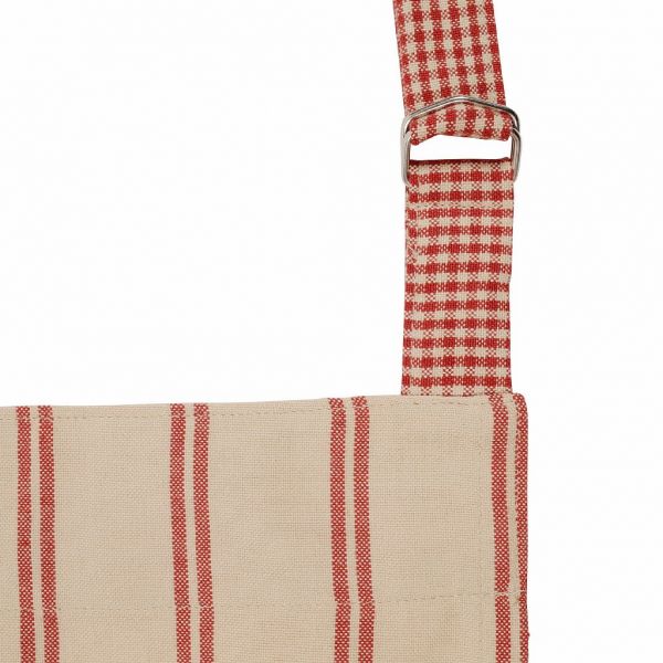ФАРТУК, COMPTOIR DE FAMILLE,  APRON CAMPAGNE RED 68X88CM COTTON, АРТИКУЛ 243