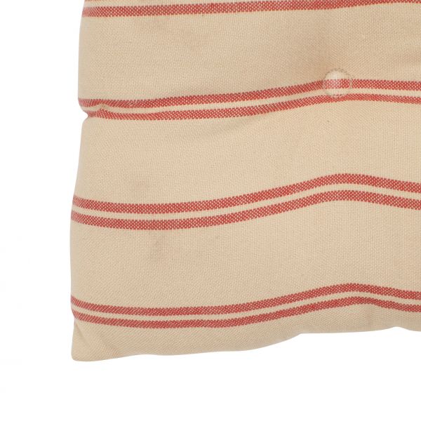 ПОДУШКА ДЛЯ КРЕСЛА, COMPTOIR DE FAMILLE,  SQARE CHAIR PAD CAMPAGNE RED 40X40CM COTTON, АРТИКУЛ 3107