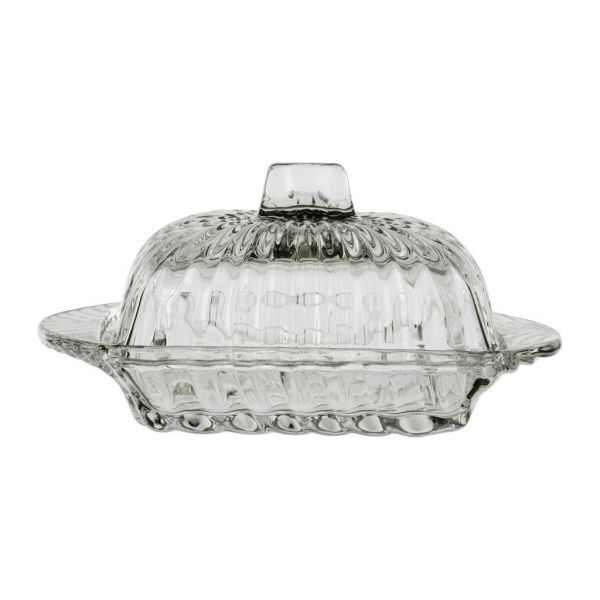 МАСЛЕНКА  BUTTER DISH CLAIX 17X11XH8CM GLASS COTE TABLE, АРТИКУЛ 34182