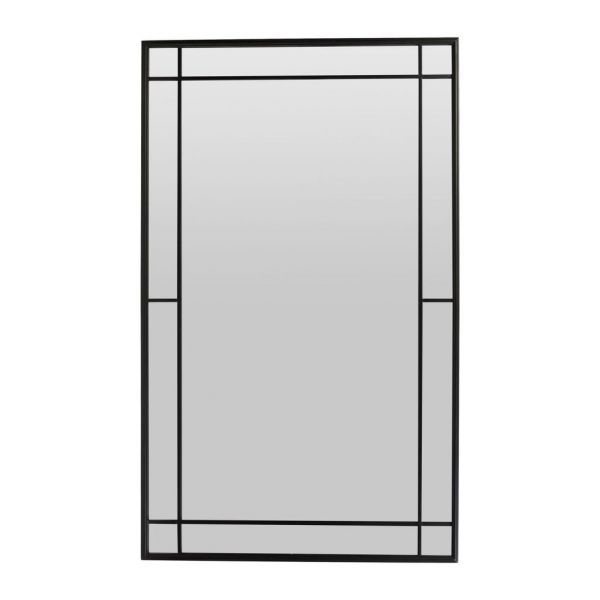 Зеркало OSAKA BLACK 87XH143CM IRON+MDF COTE TABLE, Арт,: 34607