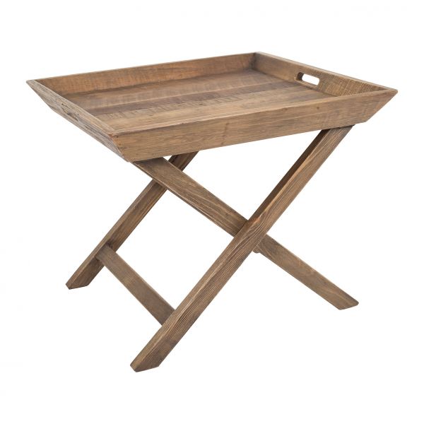 СТОЛ - ПОДНОС , СКЛАДНОЙ, MARIUS NATURAL 60X60XH50CM, МАССИВ ЯСЕНЯ, COTE TABLE, Арт.: 34631
