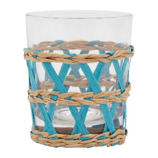 СТАКАН TUMBLER LACIS TURQUOISE 25CL D8XH9.5CM GLASS+PAP COTE TABLE, лето лимонад АРТИКУЛ 34999