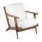 Кресло  LAURELI WHITE 71X90H73-H45 OAK WOOD+COTON, Арт,: 36631
