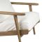 Кресло  LAURELI WHITE 71X90H73-H45 OAK WOOD+COTON, Арт,: 36631