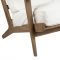 Кресло  LAURELI WHITE 71X90H73-H45 OAK WOOD+COTON, Арт,: 36631