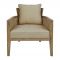 Кресло, ARMCHAIR LAKSOA SAND 70X78XH74CM OAK+RATTAN+100% хлопок ,Cote Table ,Арт,: 37064