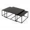 Кофейный столик, COFFEE TABLE X3 FELIA BLACK 82XH42+74XH38 ALU+IRON ,Cote Table ,Арт,: 37337