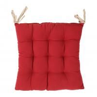 ПОДУШКА ДЛЯ КРЕСЛА, COMPTOIR DE FAMILLE,  SQARE CHAIR PAD MAMI CARREAU RED 40X40CM COTTON, АРТИКУЛ 3965