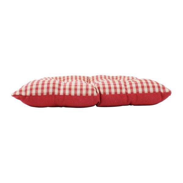 ПОДУШКА ДЛЯ КРЕСЛА, COMPTOIR DE FAMILLE,  SQARE CHAIR PAD MAMI CARREAU RED 40X40CM COTTON, АРТИКУЛ 3965
